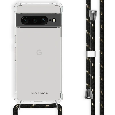 Afbeelding van iMoshion Hoesje Geschikt voor Google Pixel 7 Pro met koord Backcover Zwart