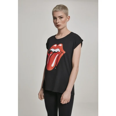 Afbeelding van Merchcode Tshirt print, Dames, Maat: Small, Black