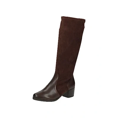 Afbeelding van Caprice Laarzen, Dames, Maat: 41, Dk brown comb Leer en textiel