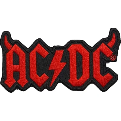 Afbeelding van AC/DC Horns Patch Rood/Zwart