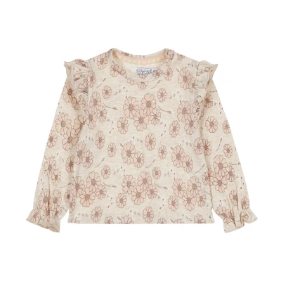 Afbeelding van Dirkje T Shirt Longsleeve Bloemen Maat 56