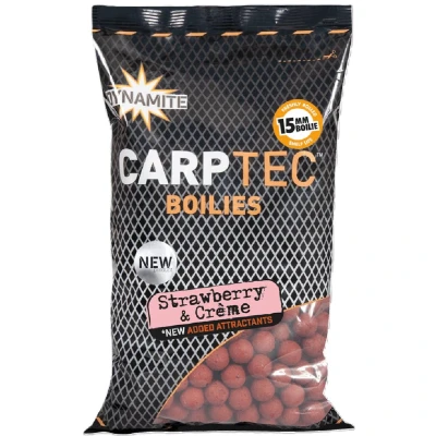 Afbeelding van Dynamite Baits Carptec Strawberry &amp; Crème Boilies 15mm (1.8kg)
