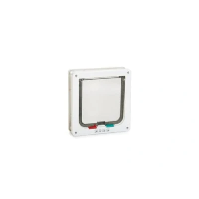 Afbeelding van Beeztees Muze kattenluik, wit, 19,2 x 20 cm