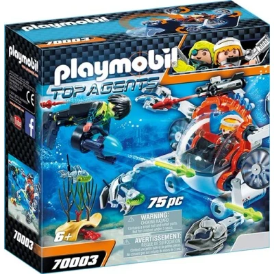Image de Playmobil Top Agents 70003 Robot sous marin Spy Team