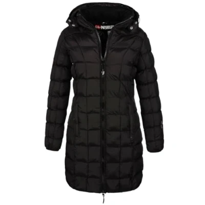 Afbeelding van Geographical Norway Winterjas voor dames, parka, gewatteerde jas, winterjas, zwart.