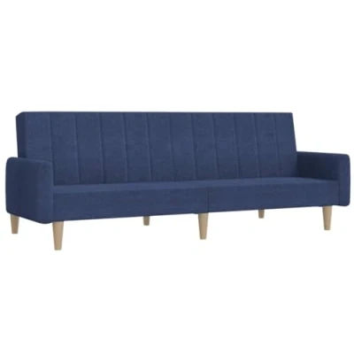 Afbeelding van Slaapbank 2 zits stof blauw