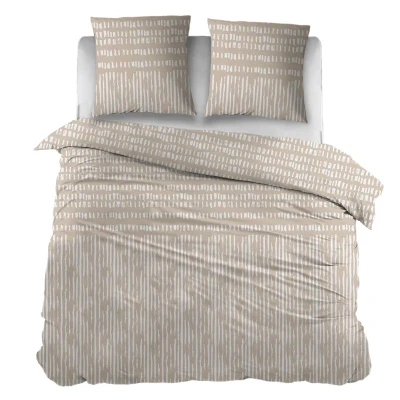 Afbeelding van Snoozing Gita Dekbedovertrek Tweepersoons 200x200/220 cm Beige