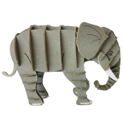 Afbeelding van Fridolin 3D bouwpakket grijze olifant