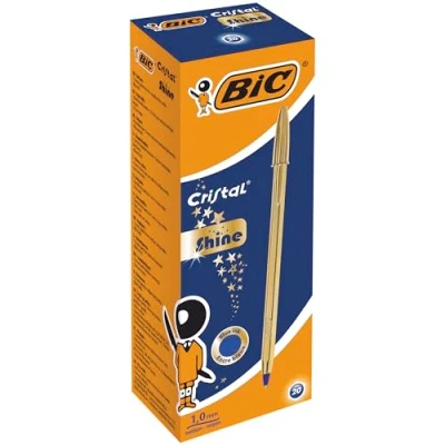 Afbeelding van Balpen BIC Cristal medium goud