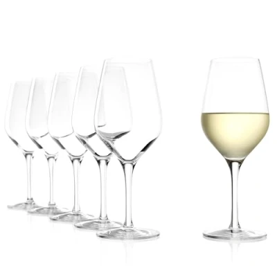 Afbeelding van Stölzle_Lausitz Exquisit witte wijnglazen 420ml I 6 vaatwasmachinebestendig en onbreekbaar hoogwaardig kristalglas set van premium kwaliteit