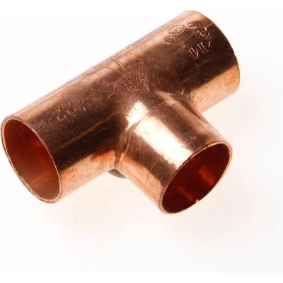 Afbeelding van DPS T stuk roodkoper 22mm