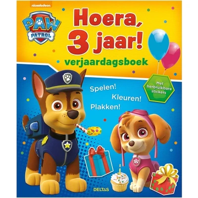 Afbeelding van Paw Patrol verjaardagsboek 3 jaar