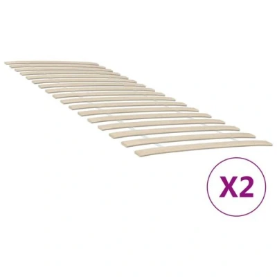 Afbeelding van Lattenbodems 2 St Met 34 Latten 100X200 cm 140 x 200