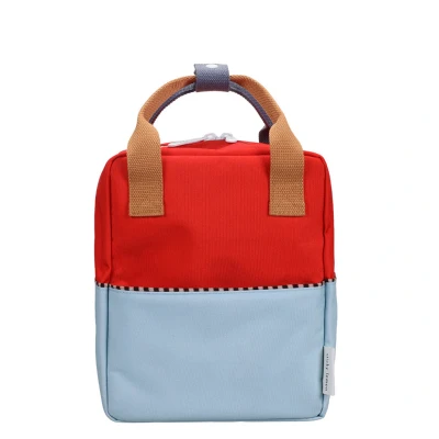 Afbeelding van Sticky Lemon Small Backpack Colourblocking Wonders red hat zissou blue