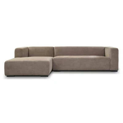 Afbeelding van Glasgow 2 5 AR + Chaise L Enjoy 431 Beige Grey