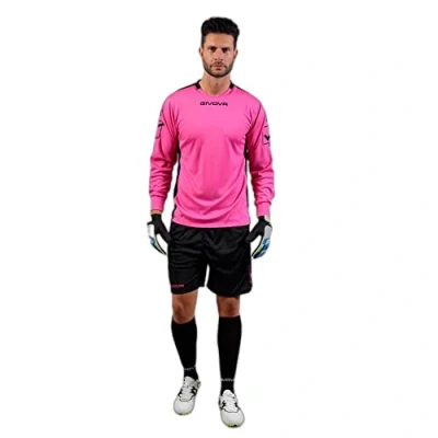 Afbeelding van givova Portier Hyguana Longshirt voor heren, fuchsia/zwart