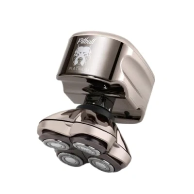 Afbeelding van Skull Shaver Pitbull Platinum Pro Hoofd &amp; Gezichtsscheerapparaat Met Extra Mes Scheerapparaat Cadeau Voor Hem
