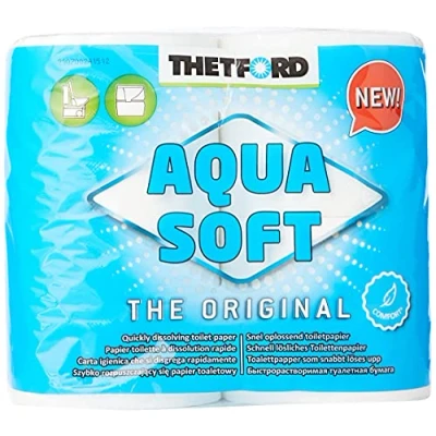 Image de Papier toilette x4 rouleaux aqua soft thetford