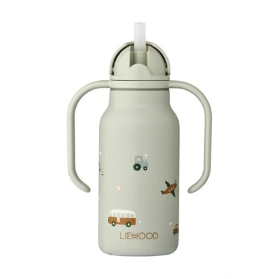 Afbeelding van Liewood rvs thermosfles kimmie vehicles dove blue 250 ml