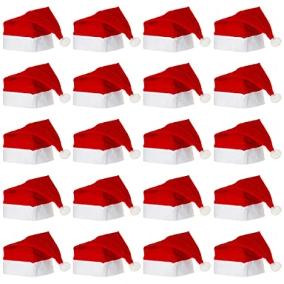 Afbeelding van THE TWIDDLERS 20 Kerstmutsen Kerst Perfect en leuk accessoire kostuum voor kinderen volwassenen kerstfeestjes Kerstversiering