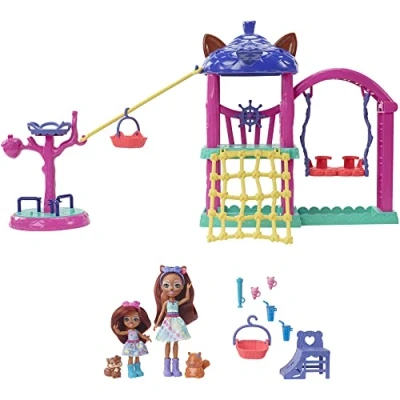 Afbeelding van Enchantimals City Tails Speeltuin Speelfigurenset