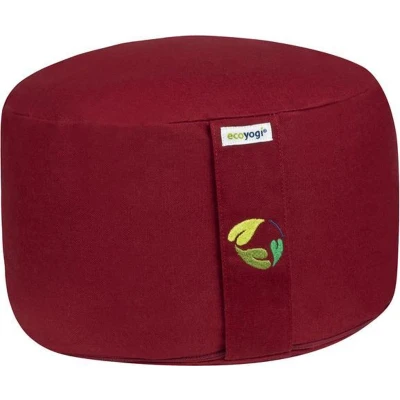 Afbeelding van Ecoyogi meditatiekussen ruby hoog (eco) 18 20 cm
