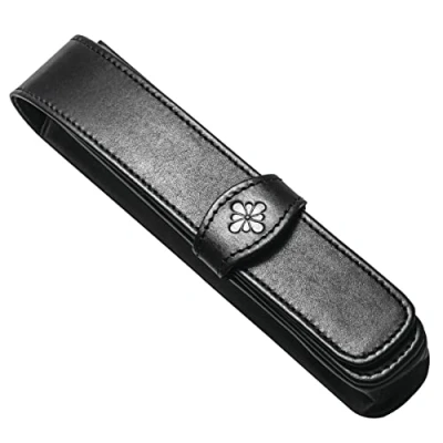 Afbeelding van Diplomat Etui Voor 1 Pen 15,5 X 3 Cm Leer Zwart