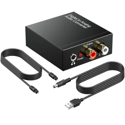 Afbeelding van Dac Analoog Digitaal Audio Converter Hifi Zen Usb Adapter Optische Toslink Coax RCA L/r 3,5 mm Jack Ondersteuning Pcm/lpcm HDTV Ps3 Ps4 Xbox DVD BLU Rayav