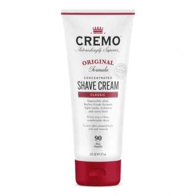 Afbeelding van CREMO Originele geconcentreerde scheercrème voor mannen Bestrijdt brandwonden van het scheerapparaat 177 ml