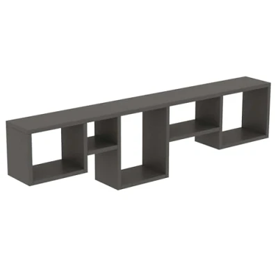 Afbeelding van Wandplank 100% Melamine Gecoat Antraciet