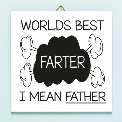 Afbeelding van Vaderdag Tegeltje World&#039;s Best Farter