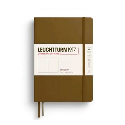 Afbeelding van Leuchtturm notitieboek spice brown blanco medium hardcover a5 145x210mm