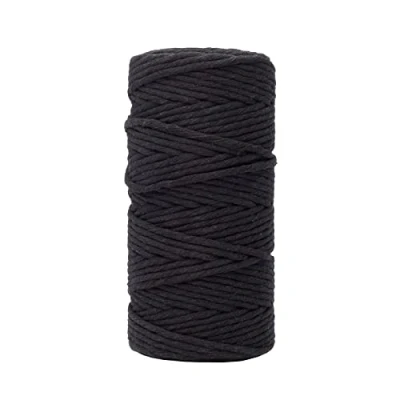 Afbeelding van Vaessen Creative Macrame Touw Zwart 3mmx100m