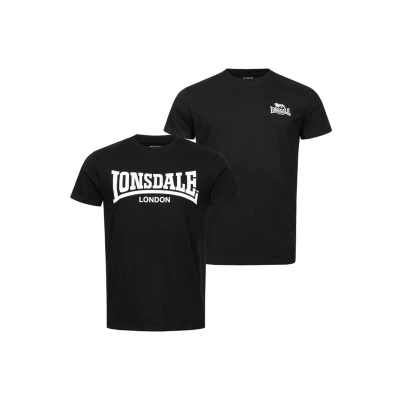 Afbeelding van Lonsdale Normale Passform Piddinghoe 2 PACK Tshirt print, Heren, Maat: XXL, Black