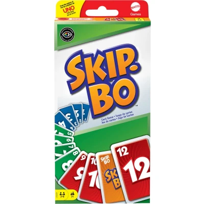 Afbeelding van Mattel Games Skip Bo kaart en gezelschapsspel voor het hele gezin, 2 tot 6 spelers vanaf 7 jaar
