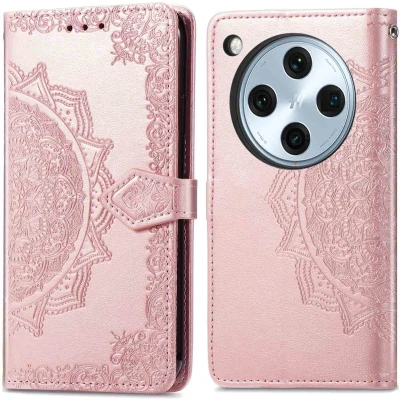 Afbeelding van imoshion Hoesje Geschikt voor Oppo Find X8 Pro Met Pasjeshouder Mandala Bookcase Rosé Goud