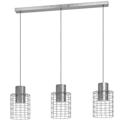 Afbeelding van EGLO Milligan Hanglamp E27 industrieel 103 cm Grijs
