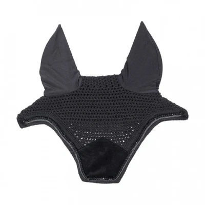 Afbeelding van Kentucky Oornetje Wellington Velvet Pearls Zwart Full