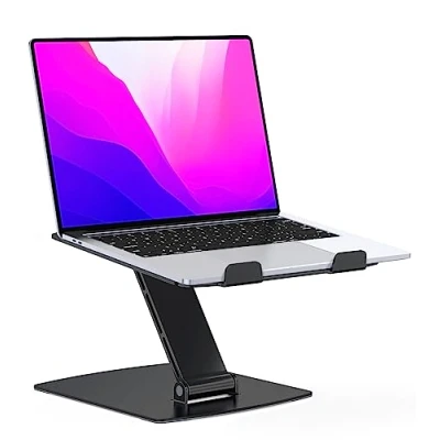 Afbeelding van Glangeh Opvouwbare laptopstandaard, ergonomische aluminium laptopstandaard compatibel met MacBook Air Pro, XPS en meer laptops van 10 16 inch