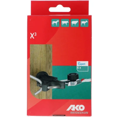 Afbeelding van Kerbl Poortisolator X3 Gegalvaniseerd Blister 6 stuks