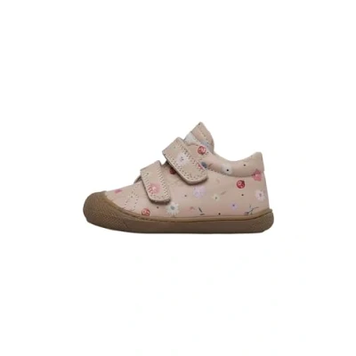 Afbeelding van Naturino Leren eerste stapschoenen met bloemenprint, Roze