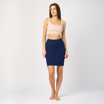 Afbeelding van Merry Style MS MS10 204 UW Dames Onderrok kort elastisch licht Viscose Marineblauw XS