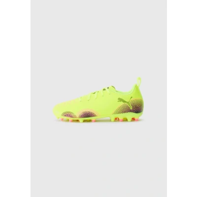 Afbeelding van Puma Future 8 PLAY MG JR Unisex Voetbalschoenen met Kunststof noppen voor kinderen, Maat: 34, Yellow alert/black/sun struck