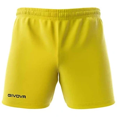 Afbeelding van Short Givova Capo, P018, korte broek geel, maat L, geborduurd logo