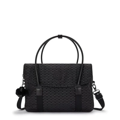 Image de Kipling SUPERWORKER S Sac à bandoulière, sacs pour ordinateur, Signature Emb (Noir)