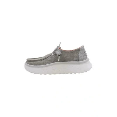 Afbeelding van HEYDUDE Wendy Peak Chambray Dames Instappers Walnut Maat 36