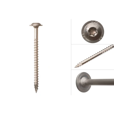 Afbeelding van Wovar Tellerkopschroeven RVS A2 8.0 x 120 mm Torx Doos 50 Stuks