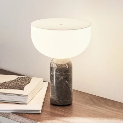 Afbeelding van New Works Kizu tafellamp Gris du Marais, oplaadbaar