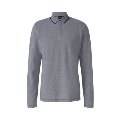 Afbeelding van s.Oliver BLACK LABEL Heren polo Maat M Mannen 59W1 BLUE onbekend materiaal
