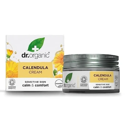 Afbeelding van Calendula gevoelige huid hydraterende crème 50 ml crême Dr. Organic